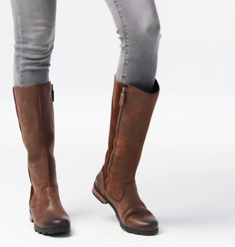 Sorel Dam Gummistövlar Svarta Brun - Emelie™ Tall Låga - HCR-276415